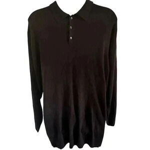 Dockers Shirt men's size 4X black knit short sleeve